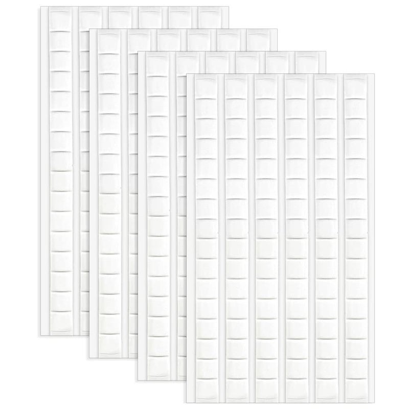 SUMAJU 408 Pcs Adhesive Sticky Tack Putty, Removable Putty Mounting Putty Reusable Wall Safe Tack Putty for Wall Hanging Pictures Poster Museum, Cleaning, Nail (White) - Image 1